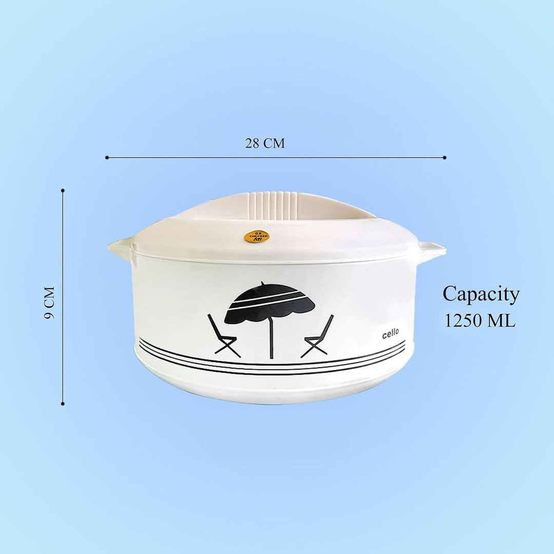 Cello CE-1,5 l Chef Deluxe Hot Pot Isolierter 1,5 Liter Kasserolle/Kühler mit hartem dickem Boden, 1
