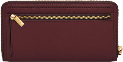 Fossil Damen Logan Zip Clutch Rot, Rot