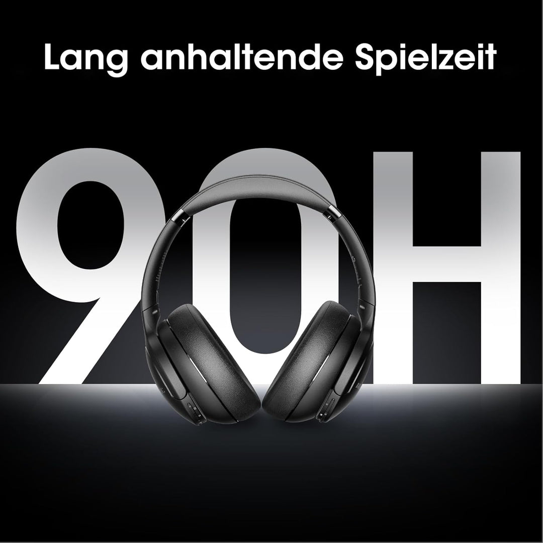 DOQAUS Kopfhörer Kabellos Bluetooth,Bis zu 90 Std Bluetooth Kopfhörer Over-Ear mit 3 EQ-Modi, HiFi S