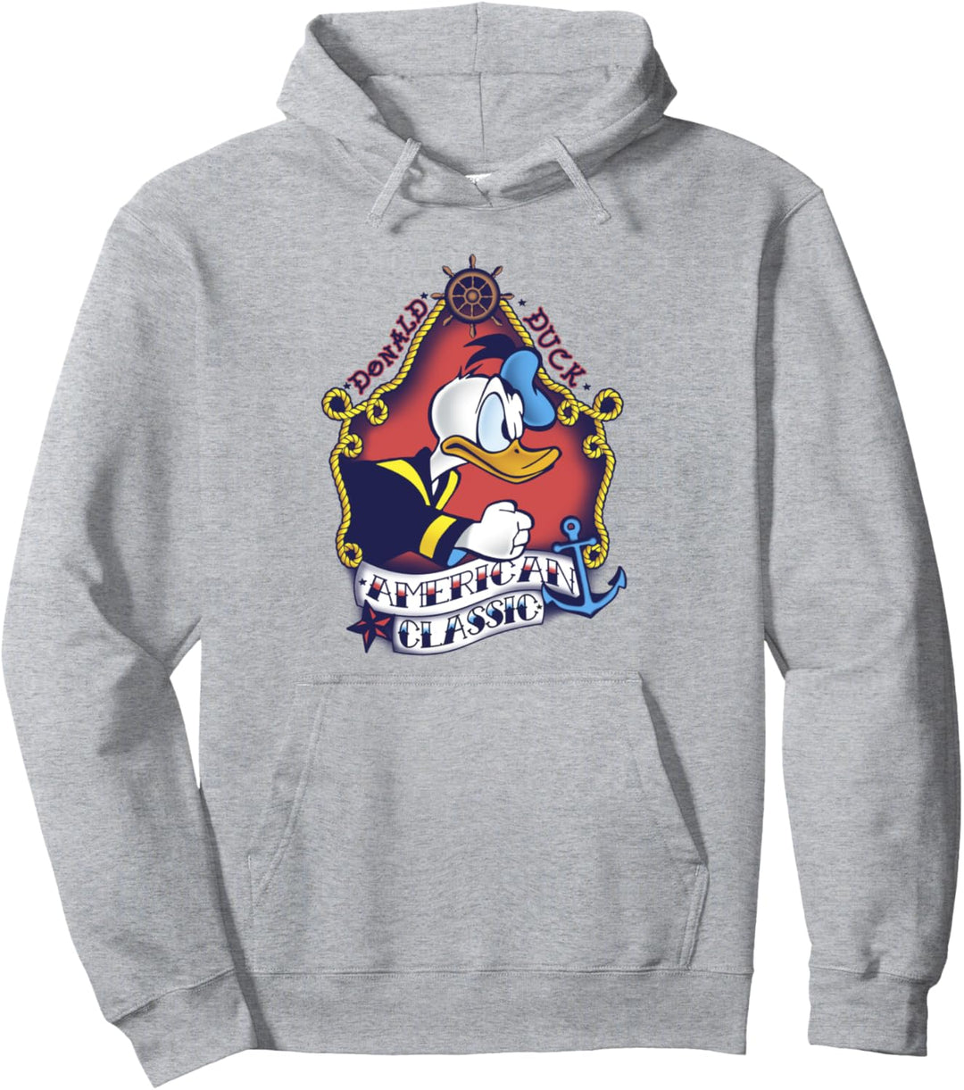 Disney Mickey And Friends Donald Duck American Classic Pullover Hoodie