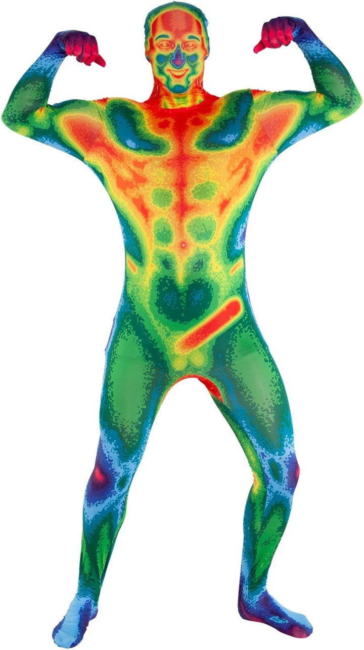 Morphsuits Infrarot Erwachsene, Kostüm Herren, Halloween Herren, Herren, Ganzkörper Kostüm Männer, G