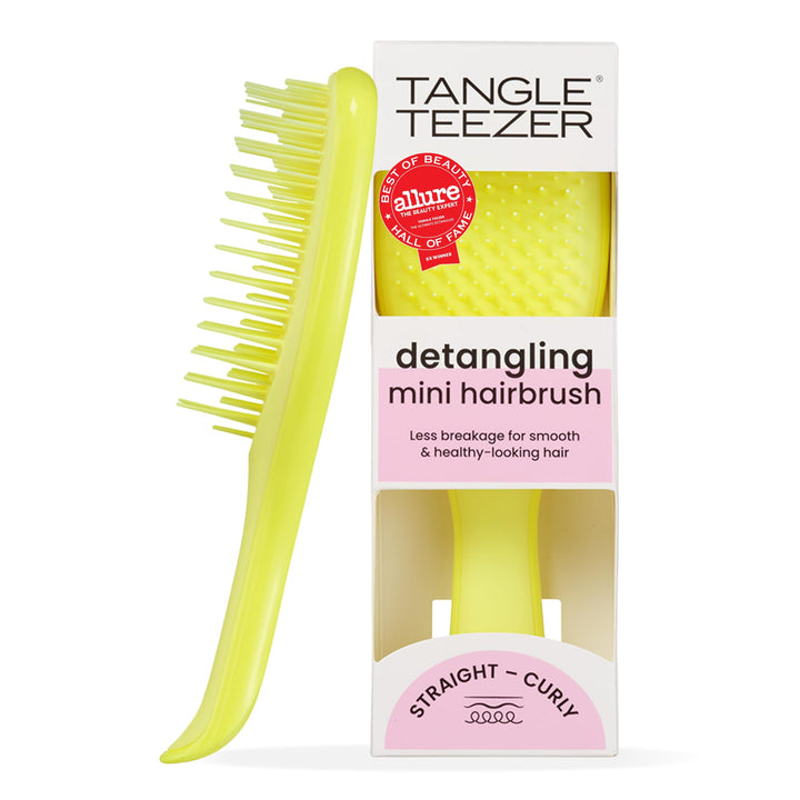 Tangle Teezer Die ultimative Mini-Entwirrer-Haarbürste, sanft zu nassem Haar, zweistufige Zähne und