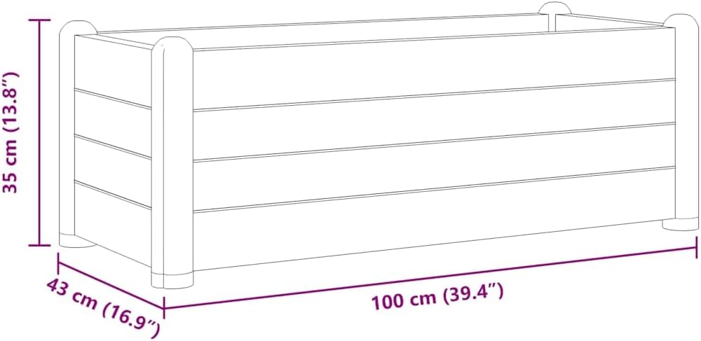 vidaXL Garten Hochbeet Blumenkasten Pflanzkasten Gemüsebeet Kräuterbeet Frühbeet Pflanzbeet Blumenkü