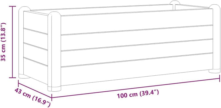 vidaXL Garten Hochbeet Blumenkasten Pflanzkasten Gemüsebeet Kräuterbeet Frühbeet Pflanzbeet Blumenkü