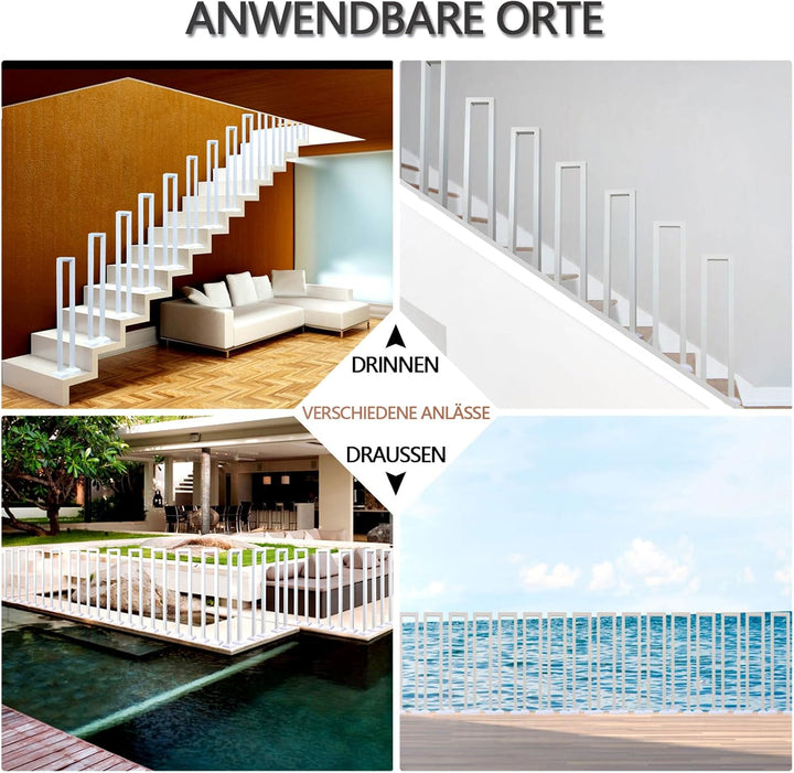 U-FöRmige GeläNder Treppe, TreppengeläNder Innen, Handlauf, Metal Drinnen/RaussEn, Nordic Modern sch