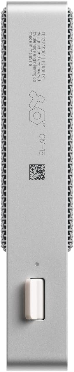 Teenage Engineering cm–15 (Tragbares Feldmikrofon, USB-C Audiointerface, Bluetooth, integrierter Akk
