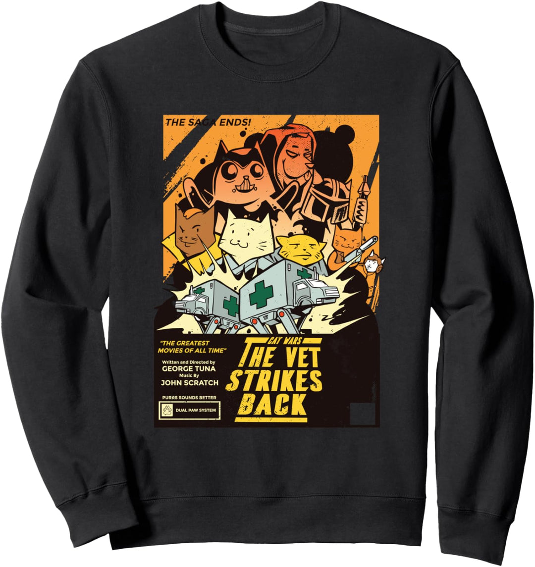 Lustiges CAT WARS - The Vet Stikes Back Sweatshirt