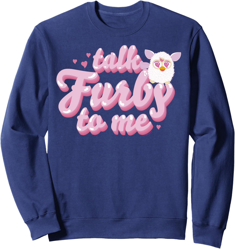 Furby Valentinstag Talk Furby To Me Cute Hearts Vintage Logo Sweatshirt