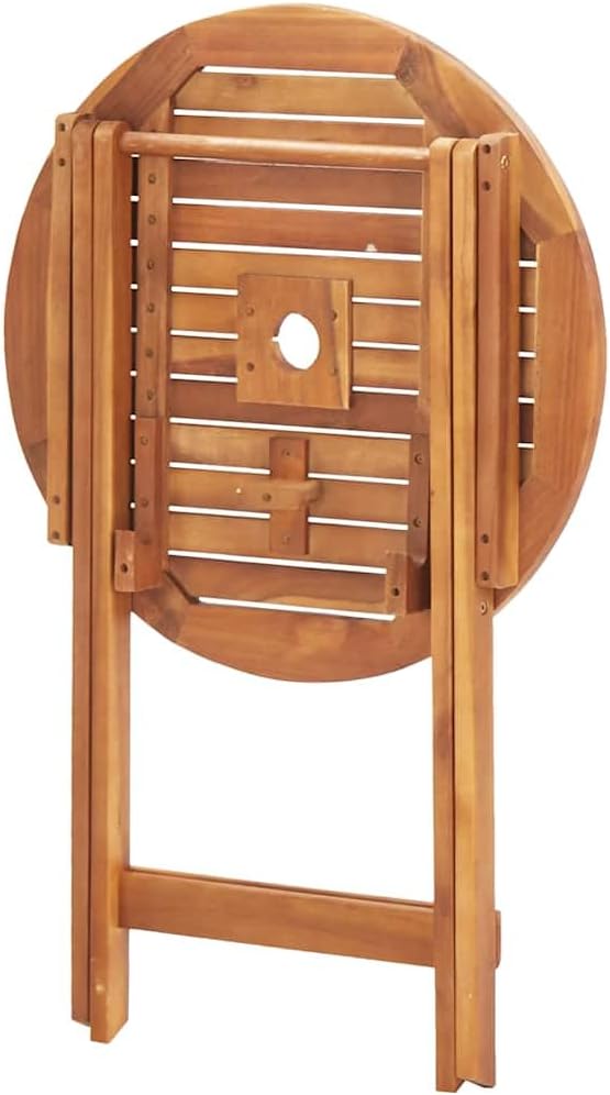 vidaXL Akazienholz Massiv Gartentisch Klappbar Bistrotisch Klapptisch Holztisch Garten Tisch Esstisc