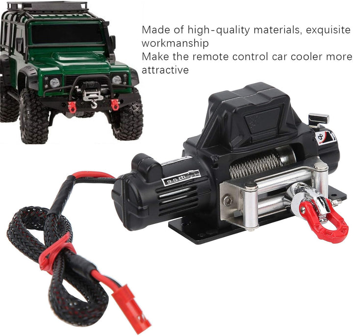 RC Crawler Winch Kit, RC Winch Fernbedienung RC Zubehör Kompatibel für CC01 SCX10 / D90 TF2 1/10 RC