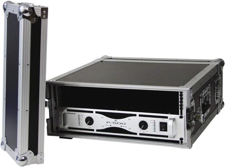 ROADINGER Verstärkerrack PR-2, 4HE, 47cm tief | Flightcase für 483-mm-Geräte (19") | mehrschichtig v