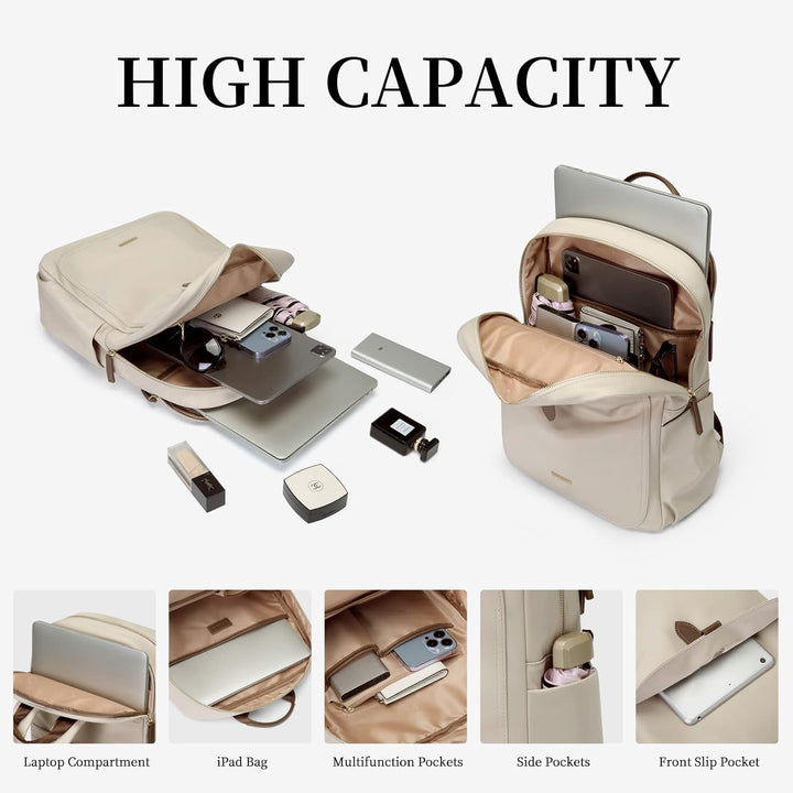 GOLF SUPAGS Laptop Rucksack Damen Elegant 16 Zoll Schulrucksack Herren Arbeit Rucksack mit Laptopfac