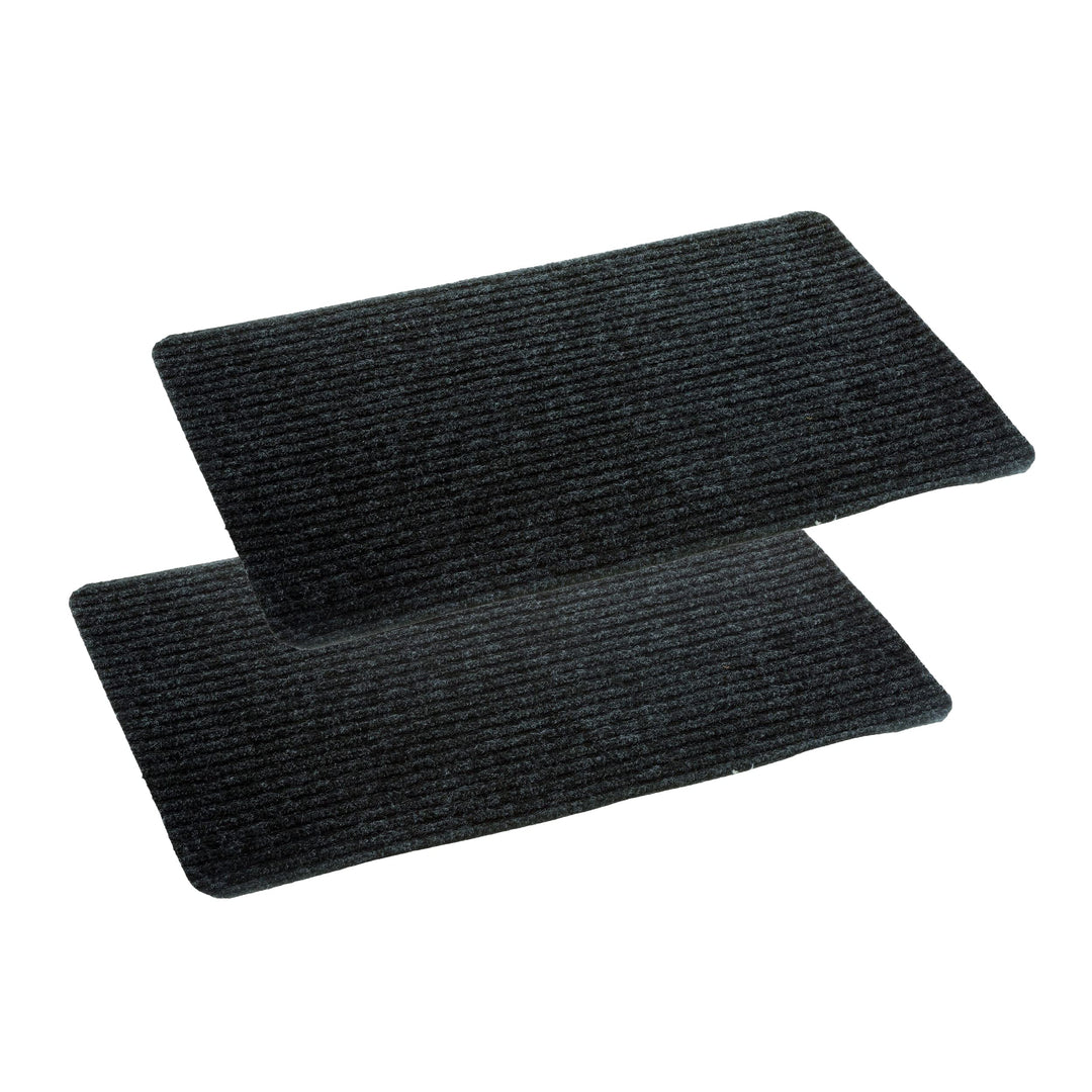 Astra Fussmatte innen anthrazit Schmutzfangmatte rutschfest – Türmatte 50x80 cm 2er Set wasserabweis