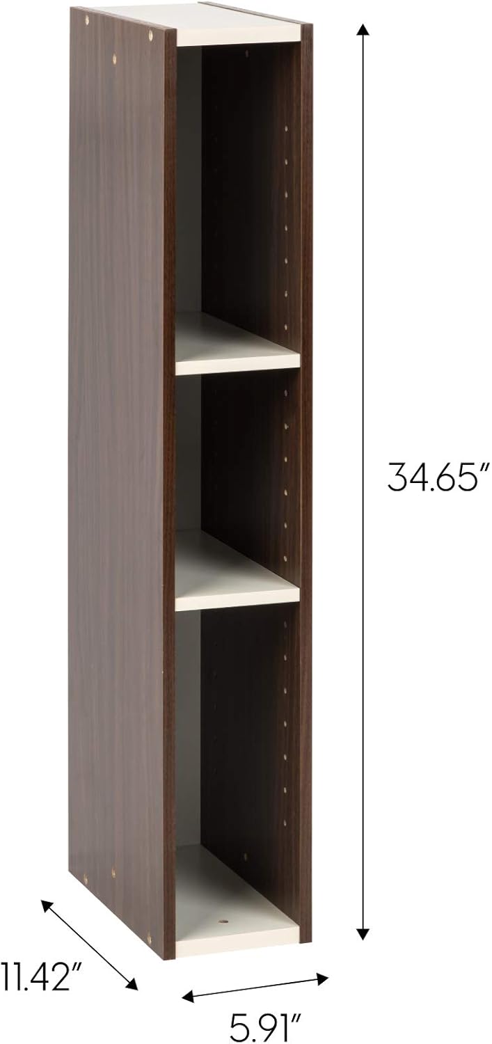 Iris Ohyama, Aufbewahrungsmöbel, Bücherregal, 3 modulare Regale, Modern, Design, Büro, Schlafzimmer,