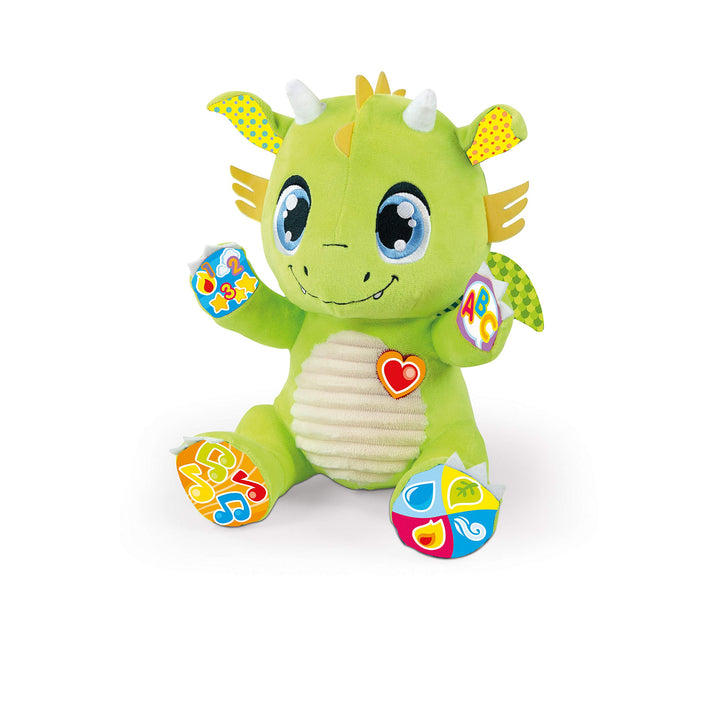 Clementoni - Drache Puppe, Mehrfarbig, 55388, Bunt, One Size kleiner Drache, kleiner Drache