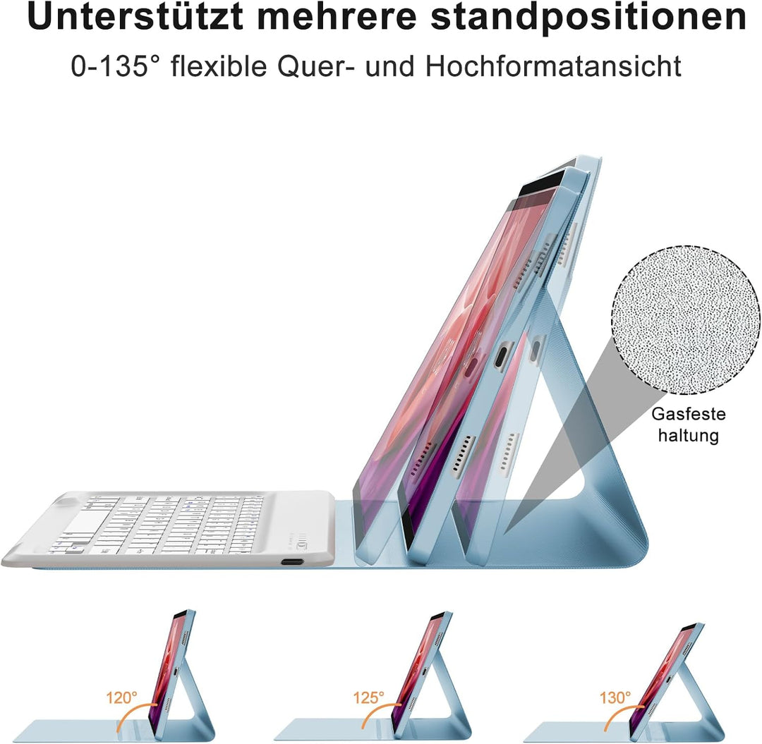 IVEOPPE Tastatur für Tab P12, Hülle mit Tastatur für P12 12.7" 2023, Magnetische Kabelloser Bluetoot