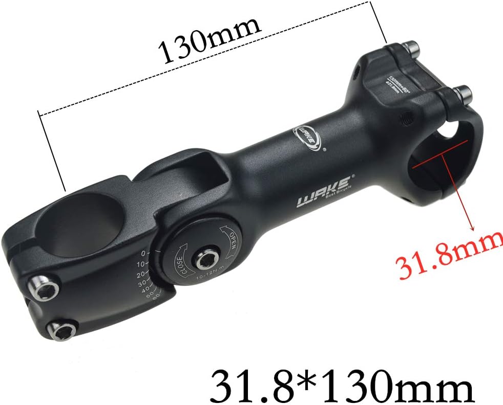 BESNIN MTB Vorbau 0-60° 31.8mm Fahrrad Vorbau verstellbar MTB 90mm/110mm/120mm/130mm Mountainbike Le