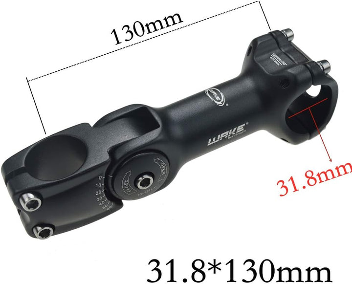 BESNIN MTB Vorbau 0-60° 31.8mm Fahrrad Vorbau verstellbar MTB 90mm/110mm/120mm/130mm Mountainbike Le