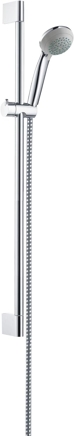 hansgrohe Crometta 85 wassersparendes Duschset 0,65m, Chrom 1 wassersparende Strahlart ohne Seifensc