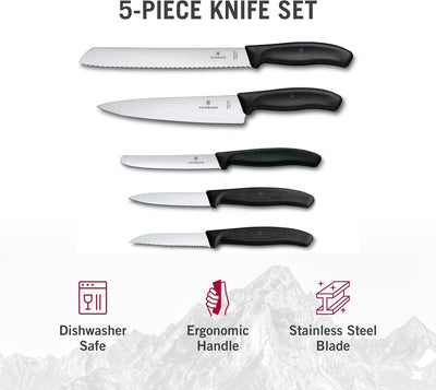 Victorinox, Swiss Classic, Profi Küchengarnitur, 5-teilig, , schwarz Single, Single