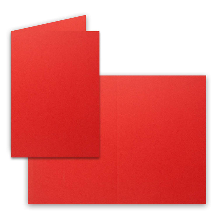FarbenFroh by GUSTAV NEUSER DIN A5 Faltkarten - Rot - 700 Stück - Einladungskarten - Menükarten - Ki