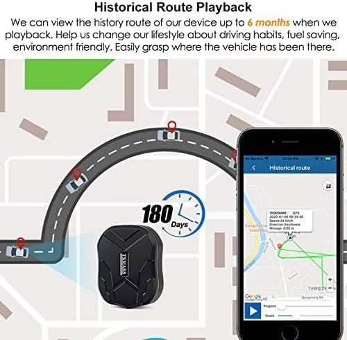 TKMARS Mini GPS Tracker Ohne ABO GPS Tracker Klein für Auto, Kinder, Koffer, Fahrrad，Dokumentation，1
