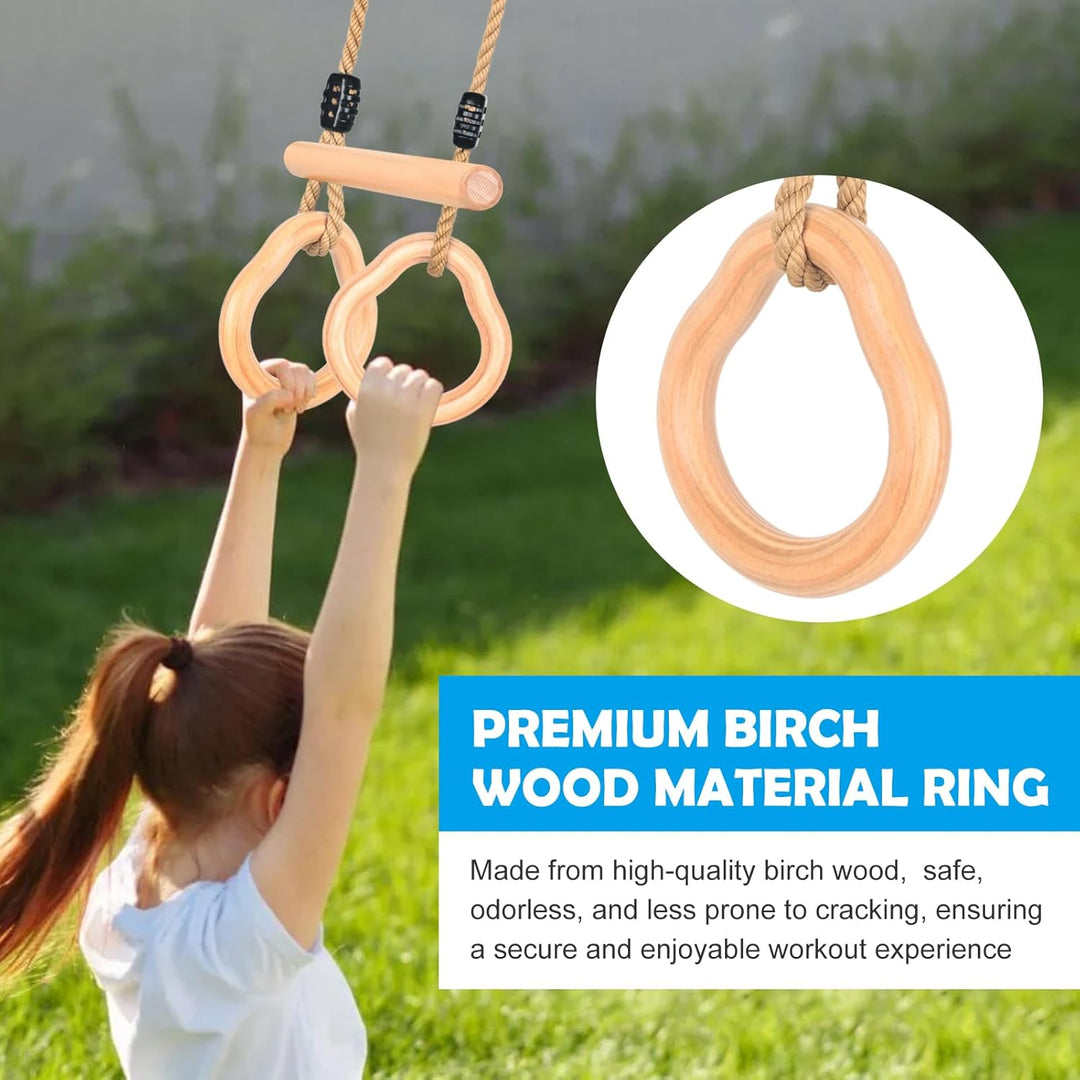 Trapez Schaukel, Trapez Stange Outdoor mit Turnringen Multifunktions Schaukel Kinder mit Verstellbar