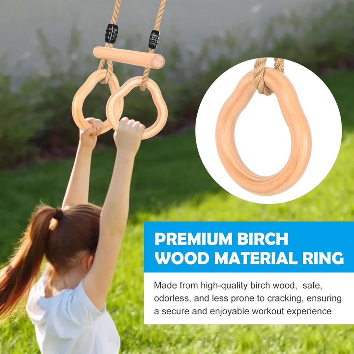 Trapez Schaukel, Trapez Stange Outdoor mit Turnringen Multifunktions Schaukel Kinder mit Verstellbar