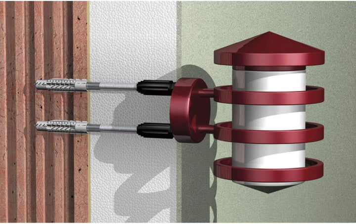 fischer Abstandsmontagesystem TherMax 8/100 M 6 für Dämmstoffe, Dämmstoffdübel zur Befestigung leich