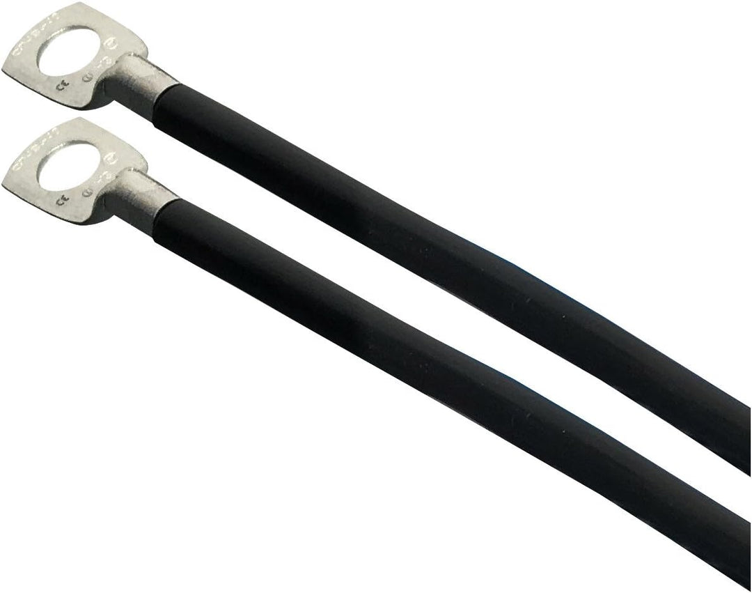 Exoda Batteriekabel 35 mm² 100cm M8 Schwarz für KFZ Motorrad Boot 235A temperaturbeständig flexibles