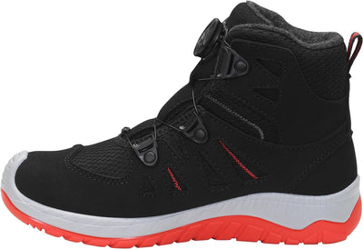 ELTEN Kinderschuhe Outdoor Maddox Kids BOA Black-red Mid Wintermodell für Mädchen und Jungen 30 EU S