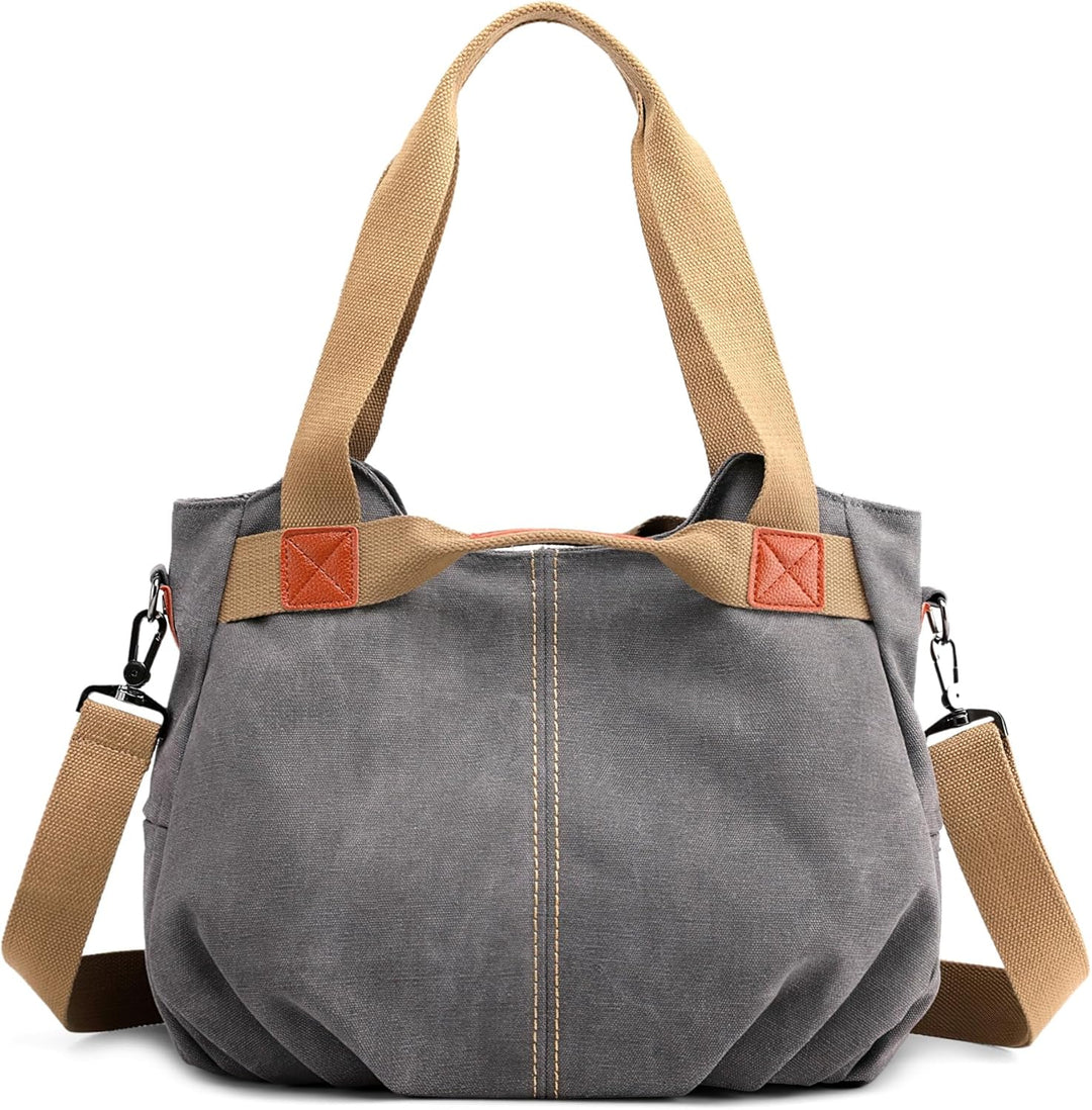 DIRRONA Casual Damen Segeltuch Umhängetasche Gross Kapazität Handtasche Reise Schultertasche Multifu