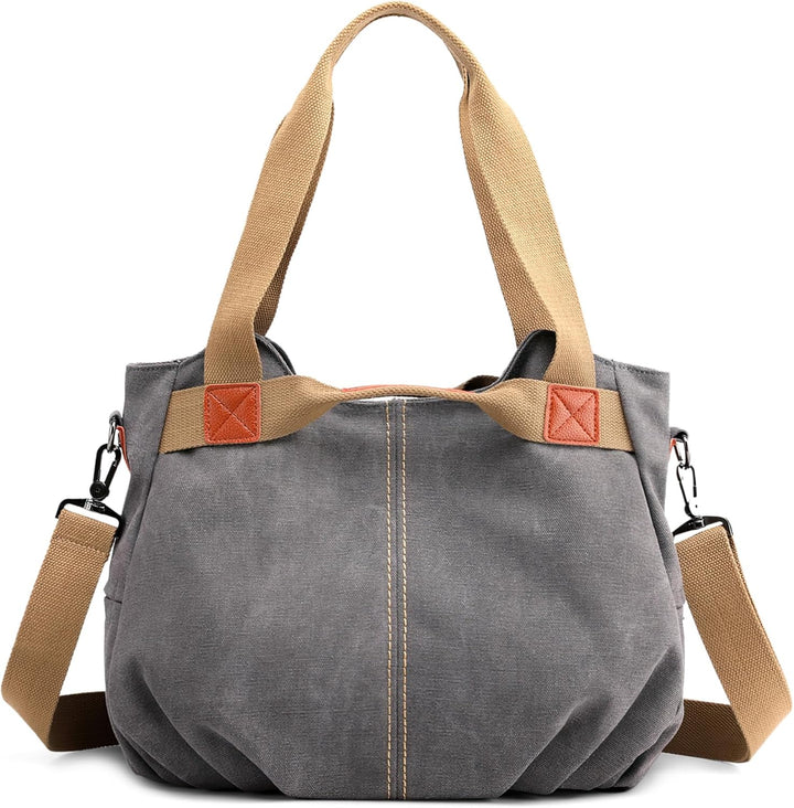 DIRRONA Casual Damen Segeltuch Umhängetasche Gross Kapazität Handtasche Reise Schultertasche Multifu