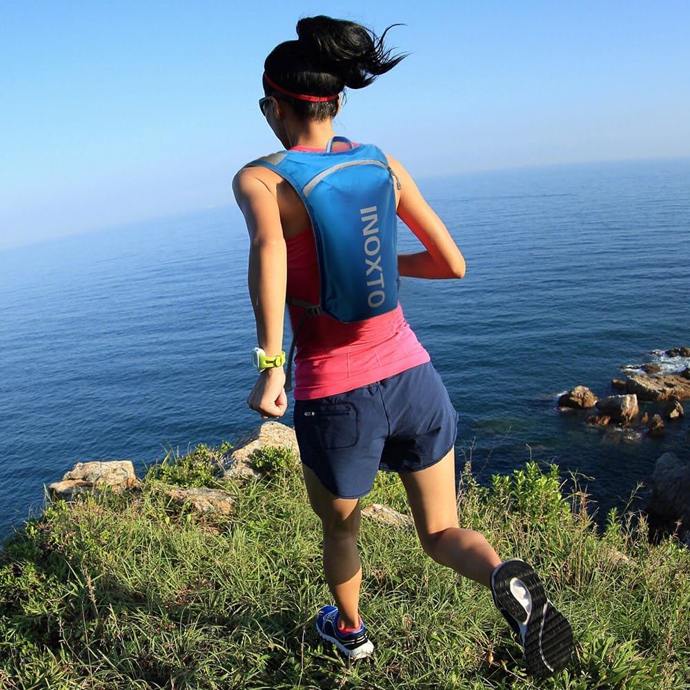 INOXTO Sport Wasserbeutel Weste Mit 1.5l Trinkblasen Running Weste Rucksack FüR Outdoor Wandern Trai