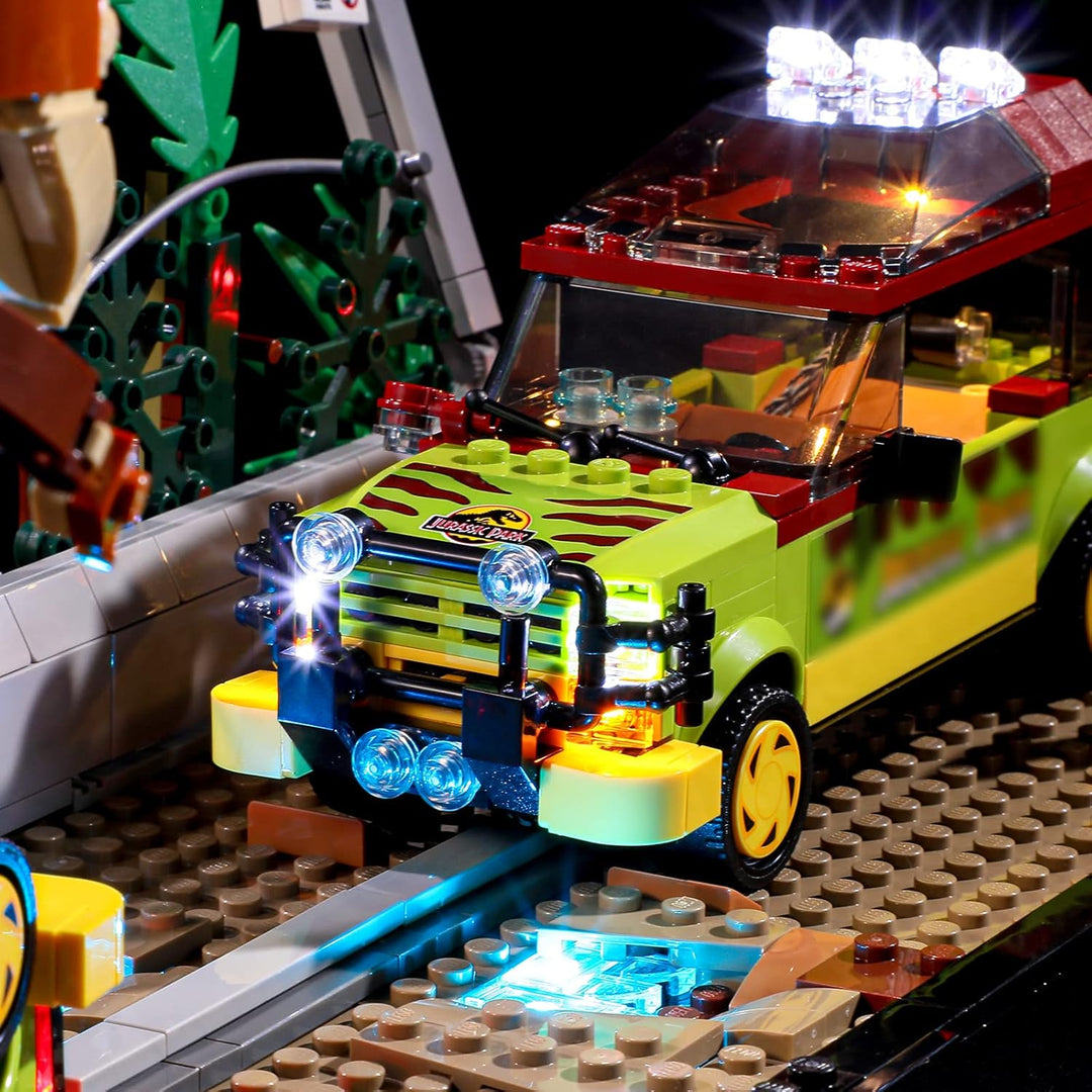 BRIKSMAX 76956 Led Beleuchtungsset für Lego Ausbruch des T. Rex - Compatible with Lego Jurassic Worl