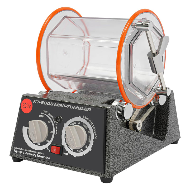 Poliermaschine für Schmuck Poliertrommel Kugelmühle, Rotary Jewelry Tumbler Polierer 60 W, Schmuck P