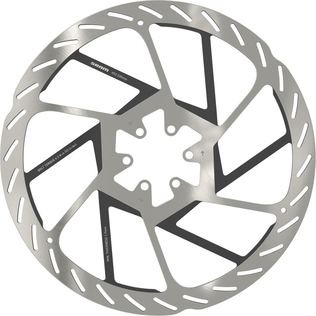 Sram Unisex – Erwachsene DB HS2 Bremsscheiben, Silber, One Size Einheitsgrösse, Einheitsgrösse