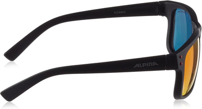 ALPINA A 107 - Verspiegelte und Bruchsichere Sonnenbrille Mit 100% UV-Schutz Für Erwachsene Black Ma