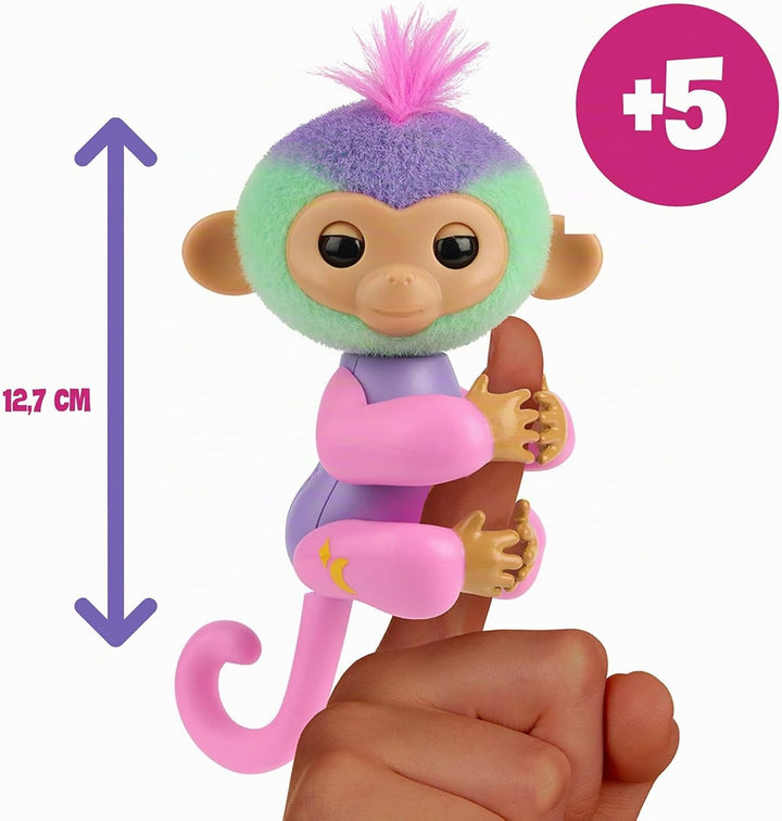 Bizak Fingerlings Magic Colors Norah, interaktives Multicolor-Haustier mit +70 Geräuschen und Bewegu