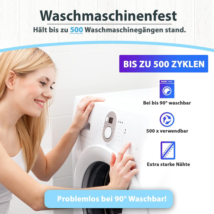 10 Stück Premium Wischmopbezug Ersatzbezug Set Baumwolle für 40 cm Wischmop Klapphalter Made IN Euro