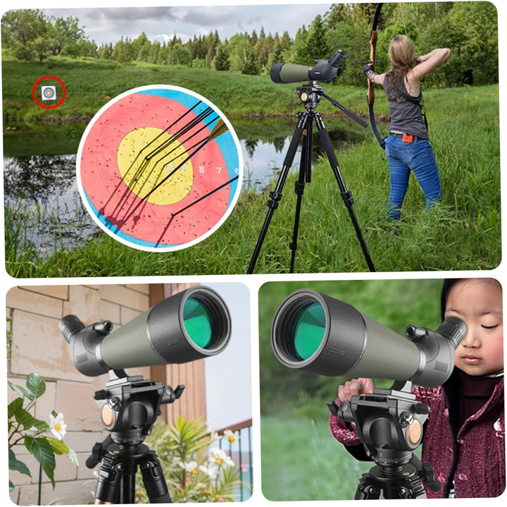 Spotting Scope 25-75x80 BAK4 High Definition Clear Spotter Scope mit Stativ- und Aufbewahrungstasche
