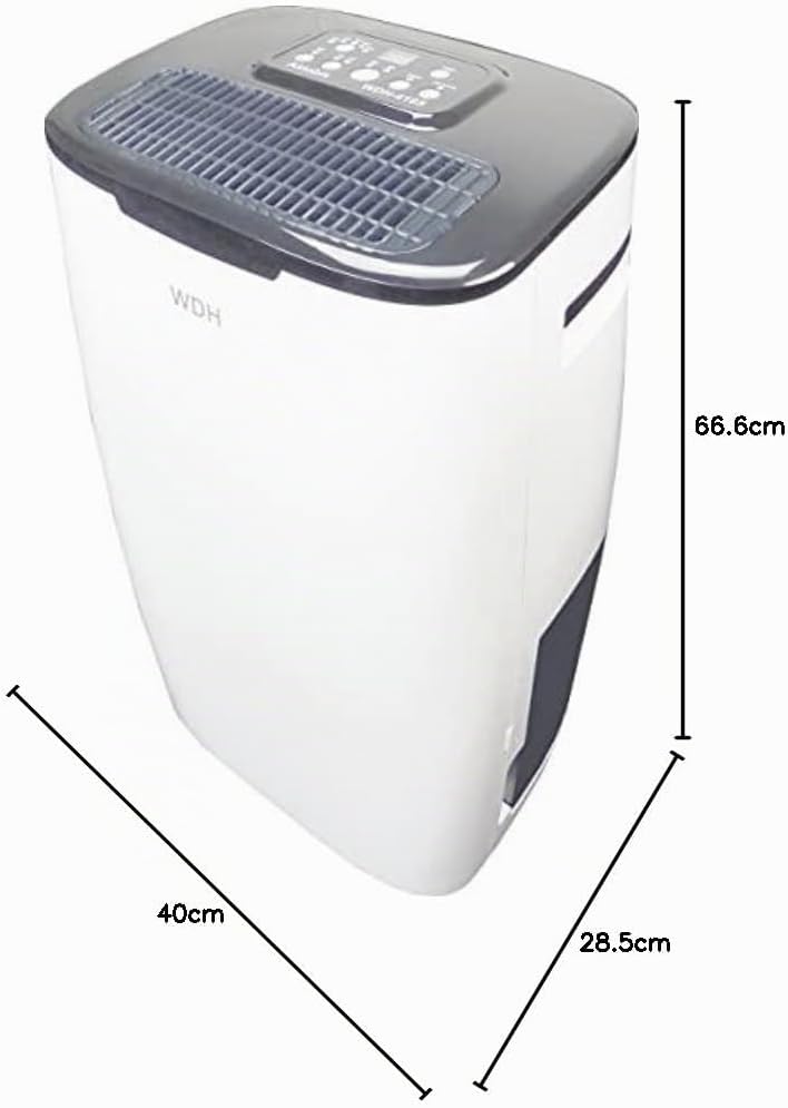 Aktobis WDH-416S elektrischer Luftentfeuchter | 20 L/T, bis 40 m² | energieeffizient, ca. 260W im Da