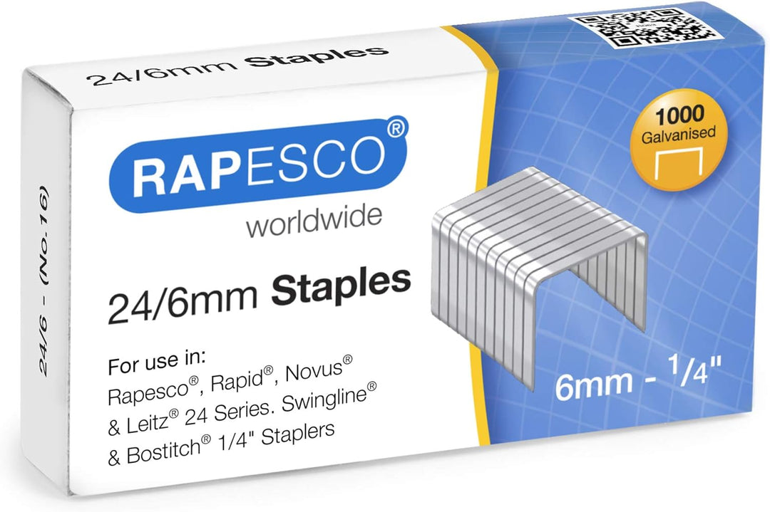 Rapesco 1481 ECO 790 Hochleistung Langarmheftgerät mit 2000 Heftklammern, 50 Blatt Kapazität, Soft W