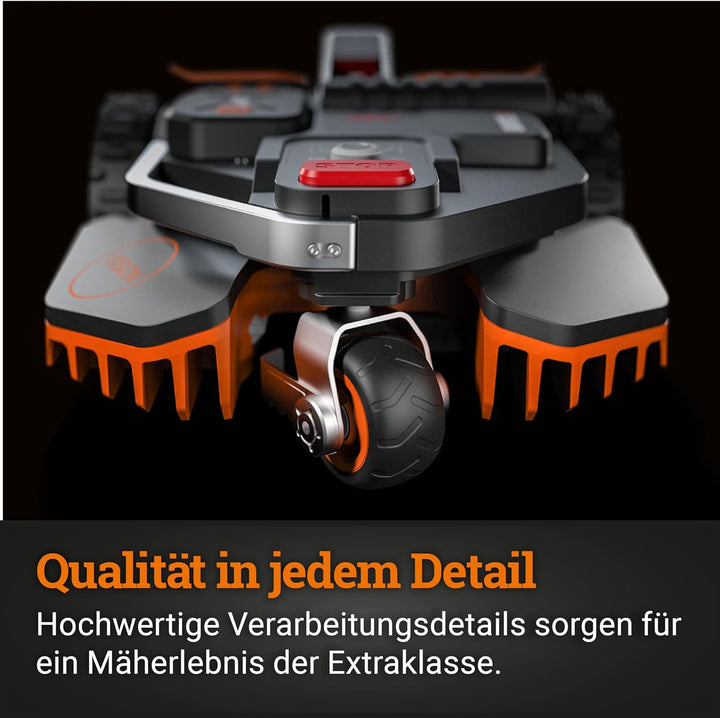 WORX Landroid Vision M800 WR208E.1 - Mähroboter ohne Begrenzungskabel für Gärten bis 800m², AI Rasen