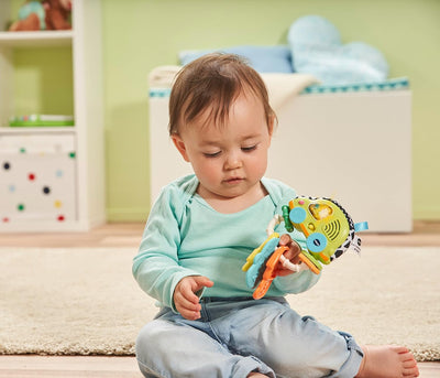 VTech Baby Babys Autoschlüssel – Interaktives Rassel-Spielzeug mit Beisshilfe, das singt und spricht