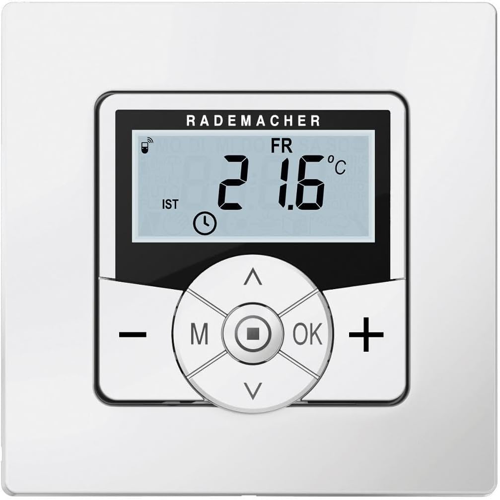 Rademacher DuoFern Raumthermostat (2. Generation) 9485-1, Funk-Thermostat, für Heizkörper und Fussbo