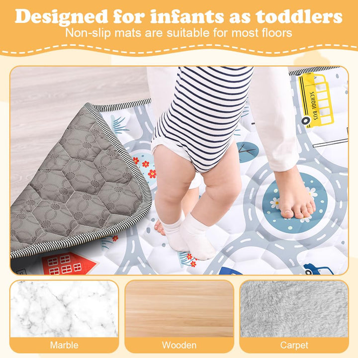 Aolso Baby Spielmatte, Baby Krabbelmatte, Faltbare Spielmatte, Krabbeldecke, Kleinkind Aktivität-Spi