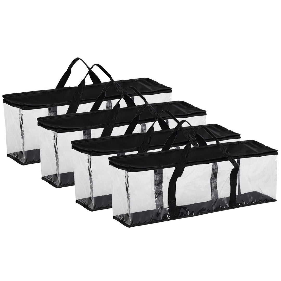 Fasmov Set mit 4 DVD-Aufbewahrungstaschen für bis zu 160 DVDs (40 Stück pro Tasche) Schwarz, Schwarz