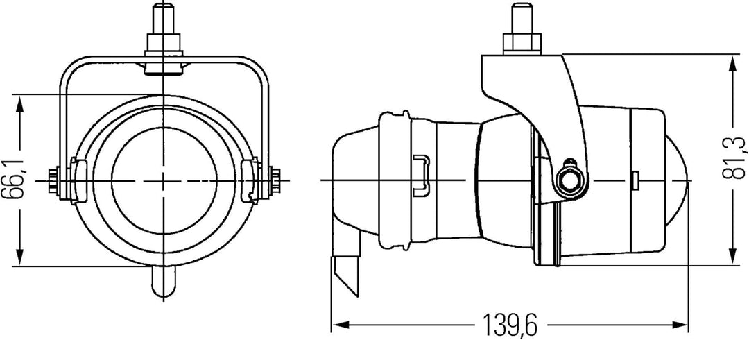 HELLA - DE/Halogen-Nebelscheinwerfersatz - Micro DE - 12V - Einbau - Lichtscheibenfarbe: transparent