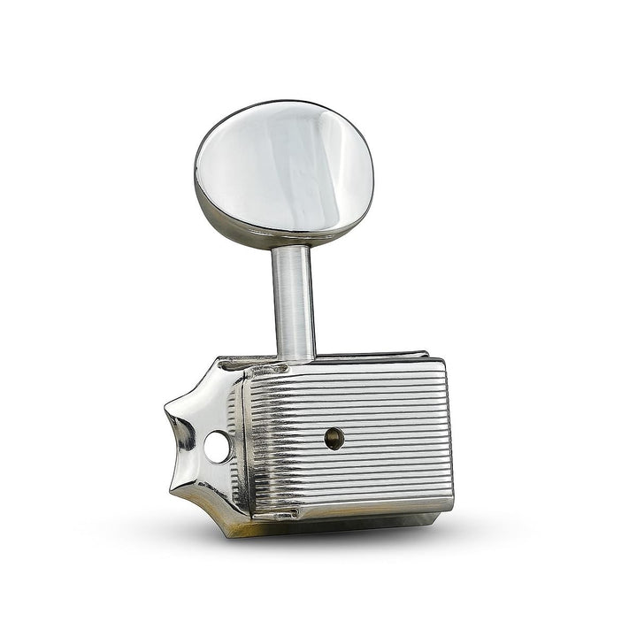 Gotoh Vintage Oval Knauf Tuner Nickel (6-in-a-line)